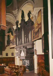 Vista del órgano en Franziskanerkirche, Viena, 1643